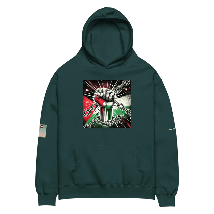 AS Colour Unisex Premium Oversized Hoodie | AI design FREE PALESTINA product image (2)