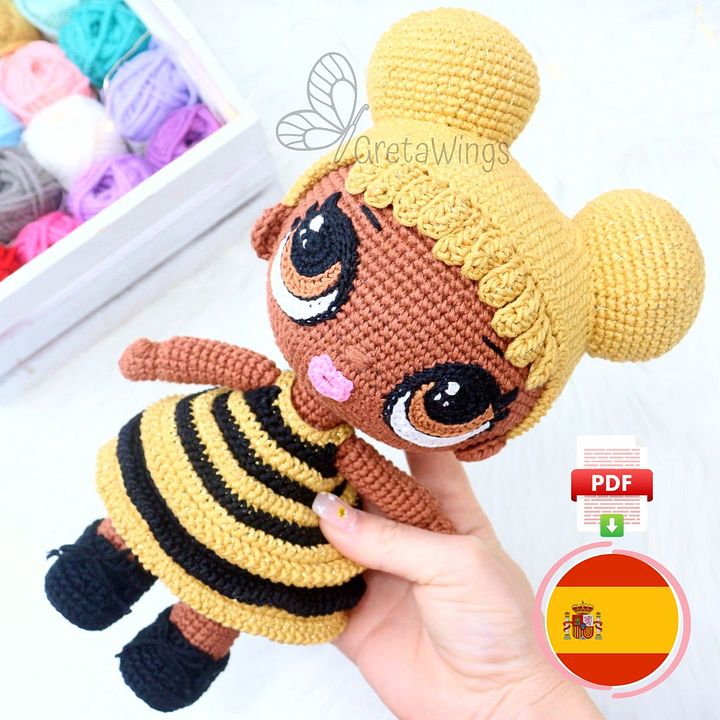 Patrón Amigurumi Abeja Reina LoL (Descarga Digital) product image (1)
