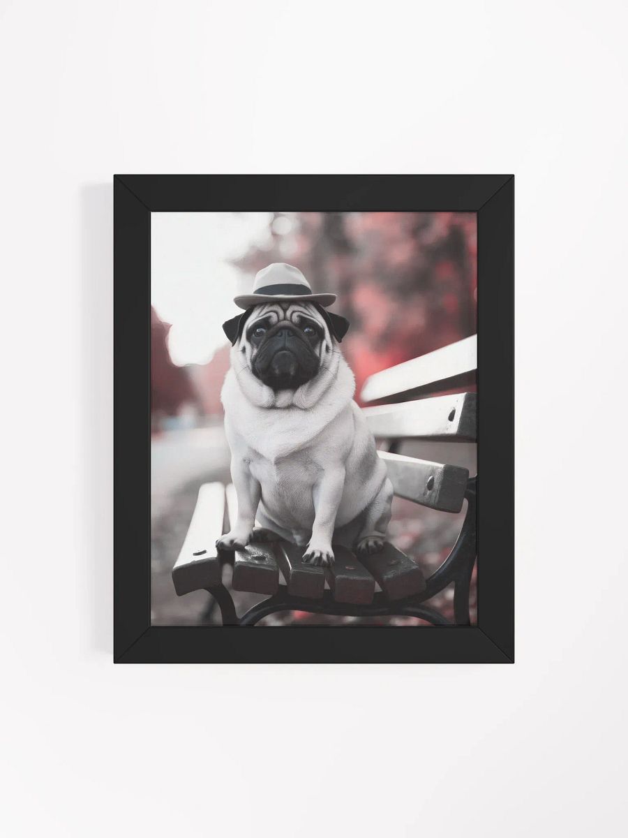 Autumn Pug - Framed Matte Poster product image (5)