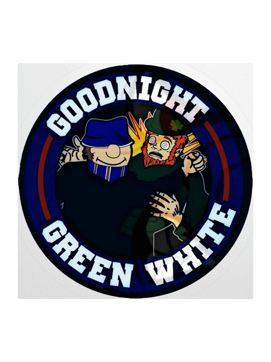 Goodnight Green White Sticker product image (1)