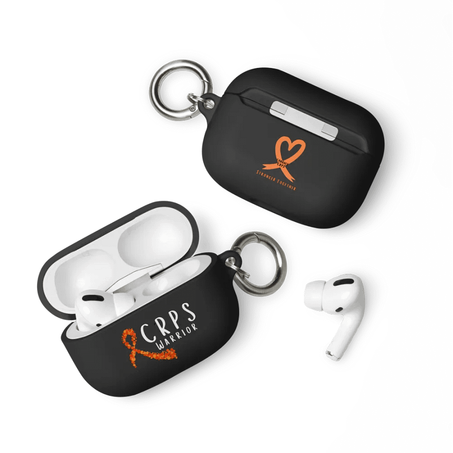 CRPS Warrior Bubble Ribbon Airpods Case- White Print product image (3)