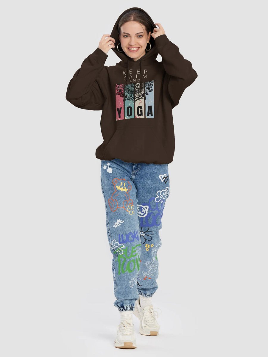 "Mandala Serenity" Hoodie - Embrace Calm with Yoga product image (80)