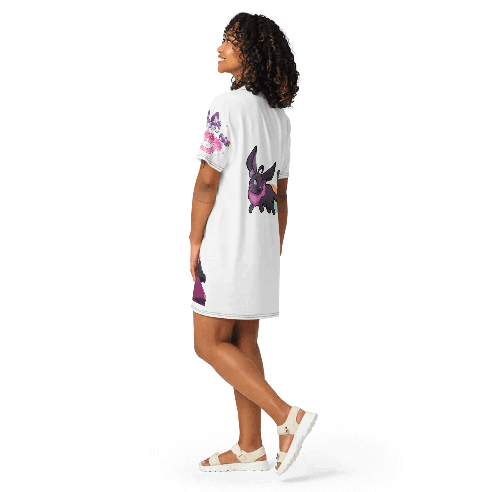 Pixel Kitten Playful All-Over T-Shirt Dress product image (11)