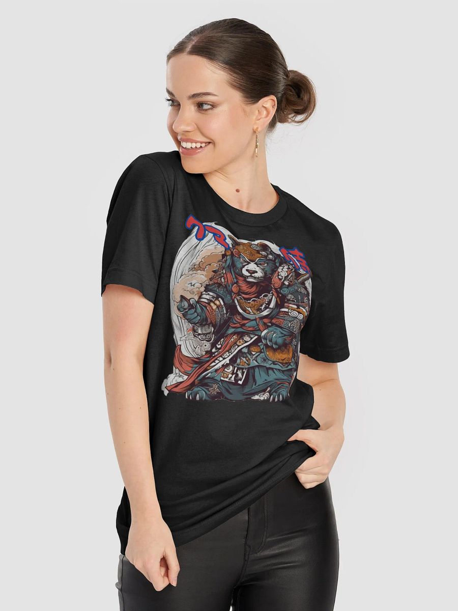 Samurai Bear Warrior Graphic Tee, Anime and Manga Inspired T-Shirt, Cool Unique Art, Gift for Animal Lovers and Geeks Classic Tee product image (3)