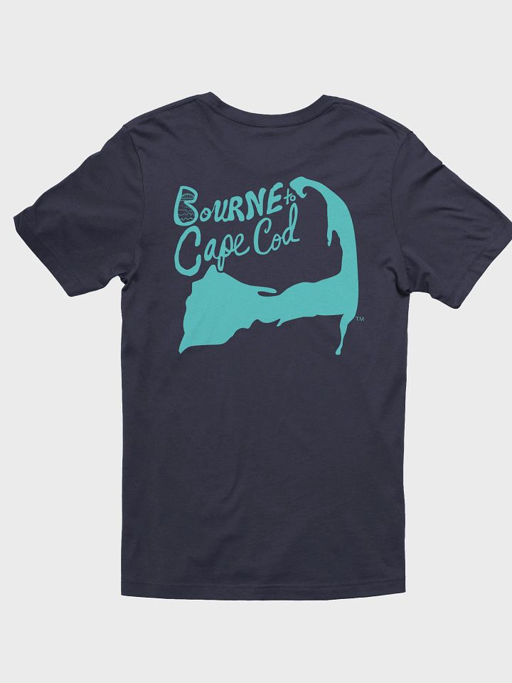 Men's | BOURNE to Cape Cod™ | Supersoft T-Shirt by Bella+Canvas | Deep Sky Blue Logo on Jewel Tone Colors product image (13)