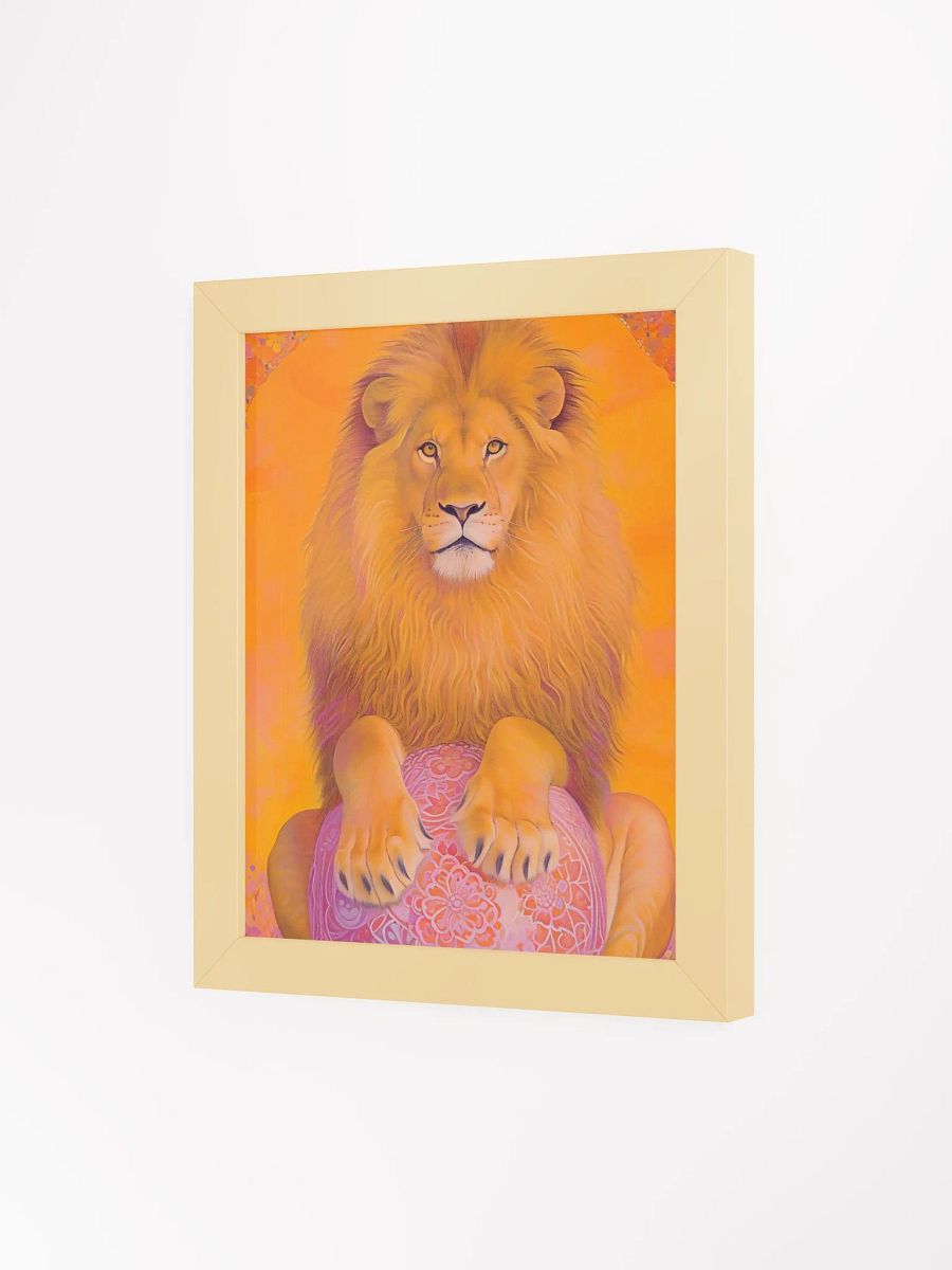 Majestic Lion Globe Framed Poster product image (6)