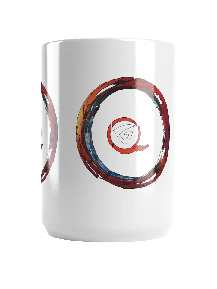 Dynamic Emblem White Mug, Stylish Coffee Cup, Perfect Gift for Any Occasion product image (2)