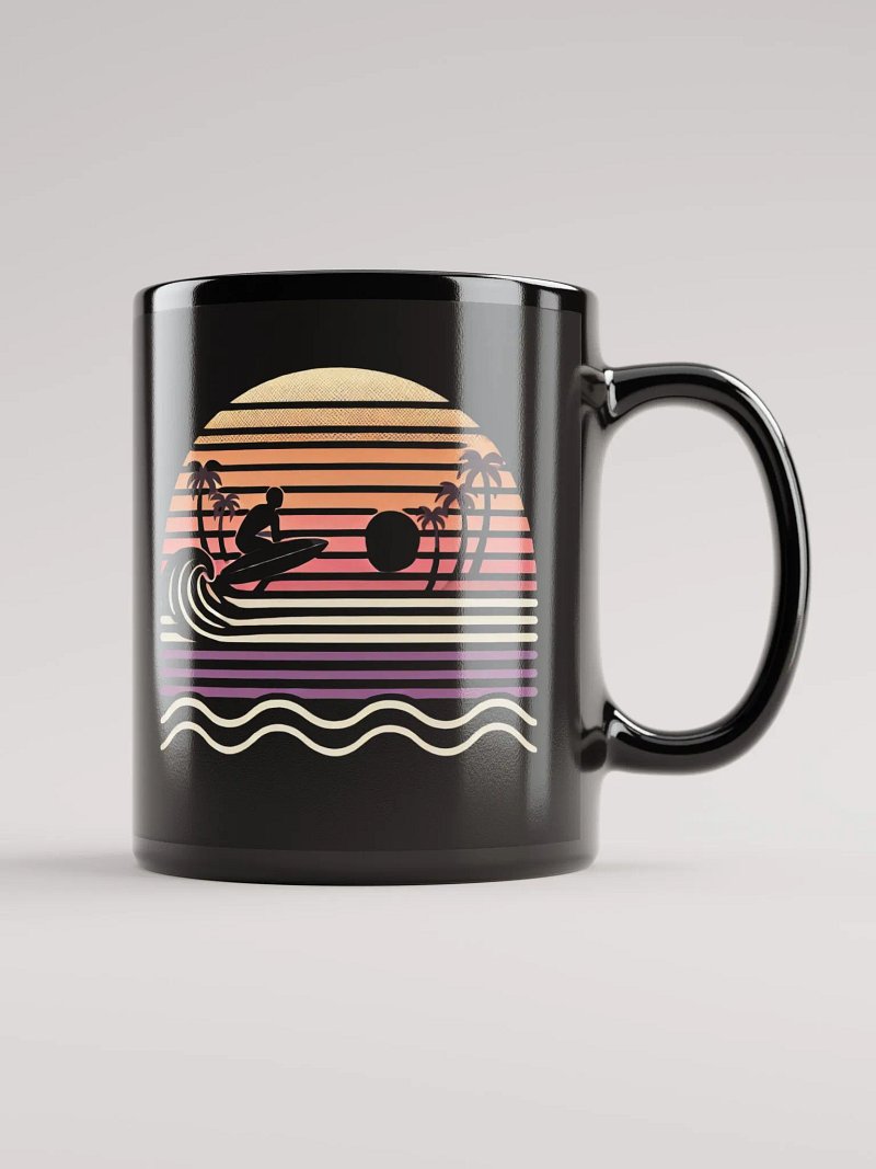 Tropical Sunset Surf Coffee Mug