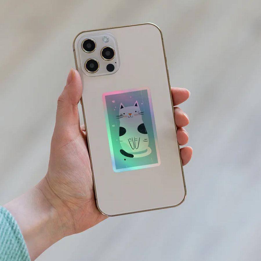 Cute Cat - Kiss-Cut Holographic Sticker Sheet product image (6)