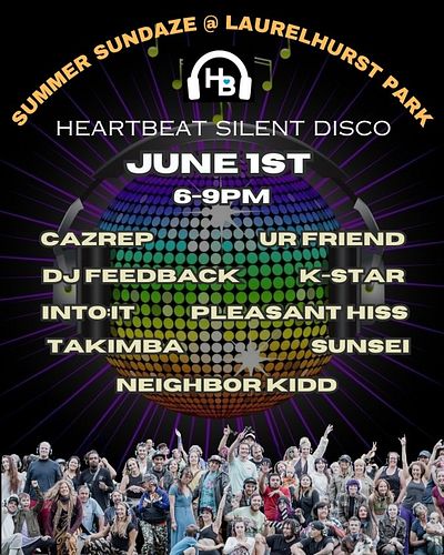 You know it's officially summer time when @heartbeatsilentdisco starts up their Laurelhurst Summer Sundaze parties! I'm beyon...