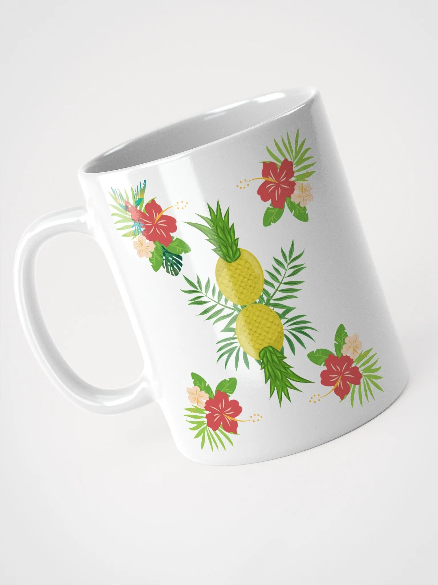Pineapple Paradise Pattern Design White Mug product image (8)