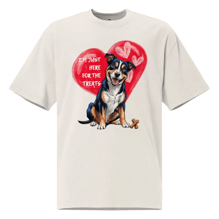 I'M YUST HERE FOR THE TREATS Oversized Tee product image (3)