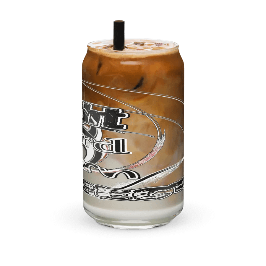Fight Hard Earn Respect - Can-Shaped Glass and with Lid & Straw product image (12)