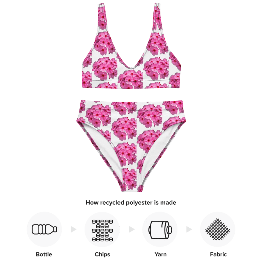 Blossom with Confidence in Our Sustainable Floral High-Waisted Bikini product image (2)