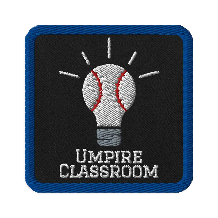 Umpire Classroom Embroidered Patch product image (1)