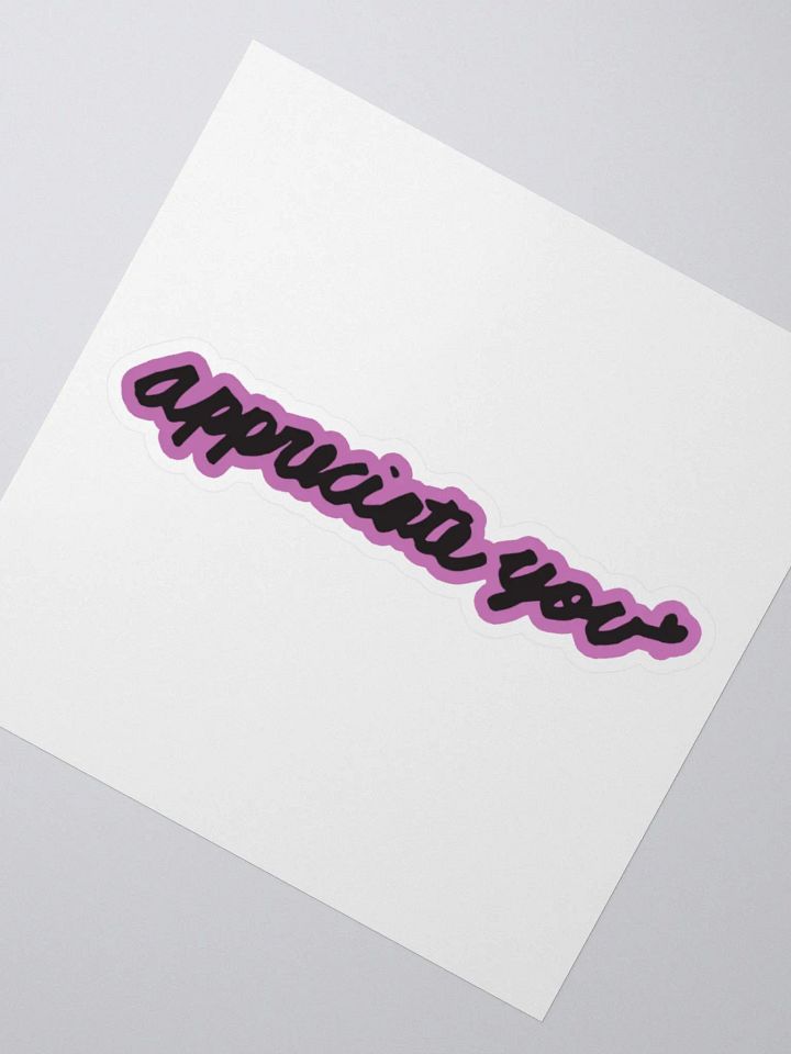 Pink Appreciate You Bubble-free stickers product image (4)