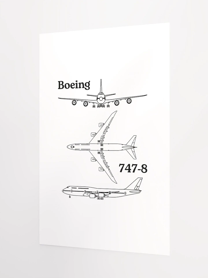 Boeing 747-8 Blueprint Poster product image (2)