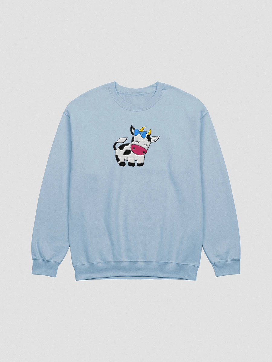 Kawaii Cow Embroidered Sweatshirt product image (2)