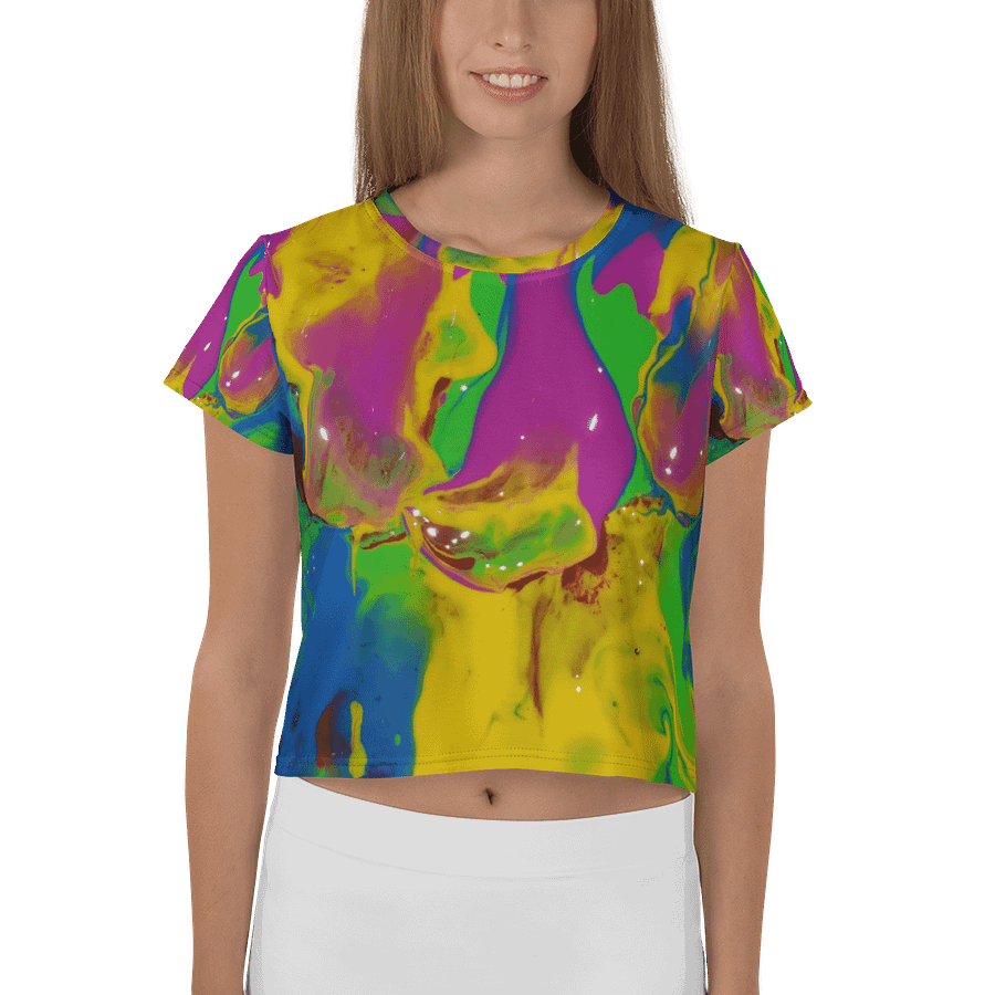 Marbled Dreams All-Over Crop Tee product image (1)