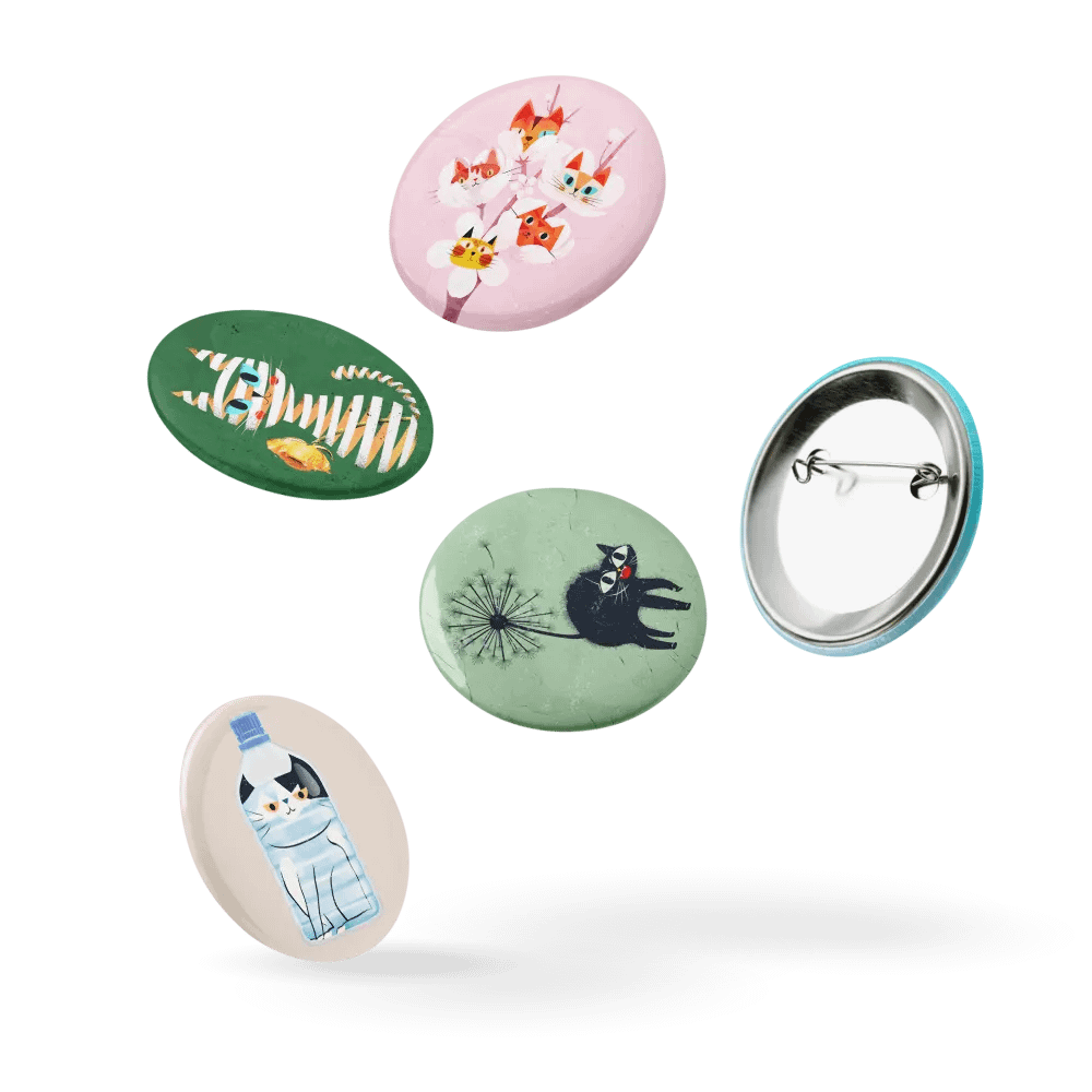 Pin Buttons Collection 2 (5 pcs) product image (2)