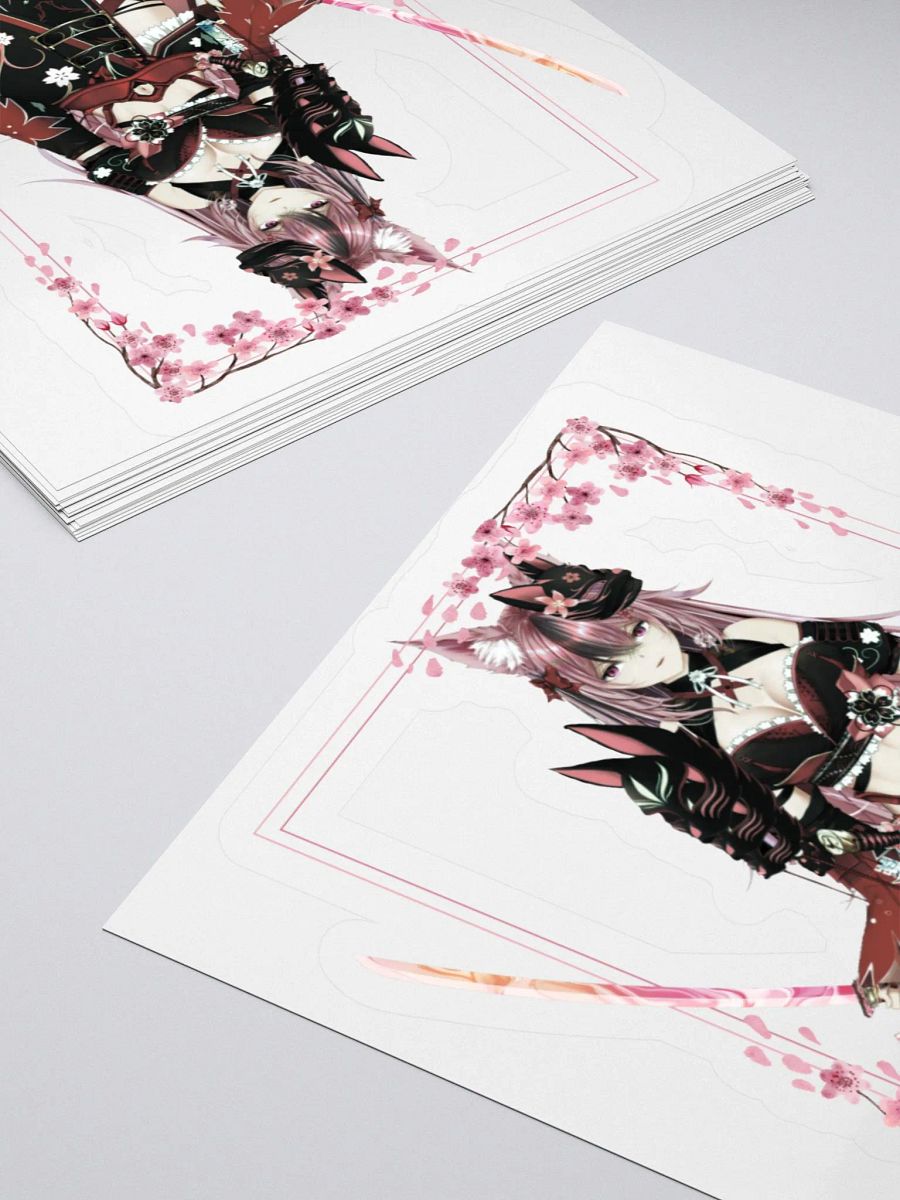 Cherry Blossom Samurai Kiss Cut Stickers product image (4)