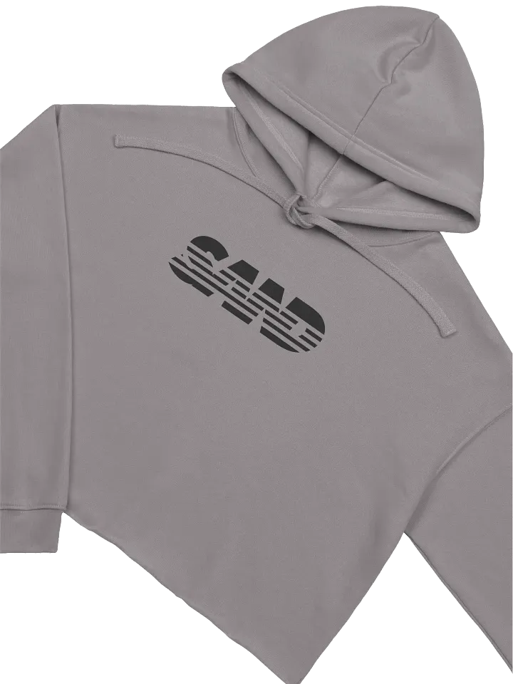 Black SAND Crop Hoodie product image (2)