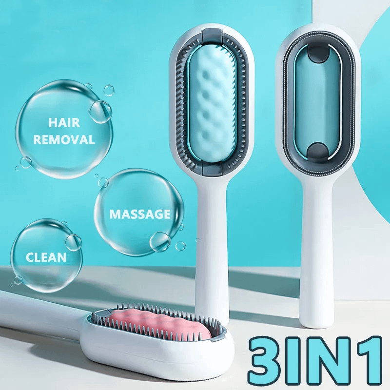 Cat Dog Hair Brush With Water Sticky Brush For Cats, 3 In-1 Cat Grooming Brush Creative Update Cat Dog Grooming Comb With Water Tank product image (2)