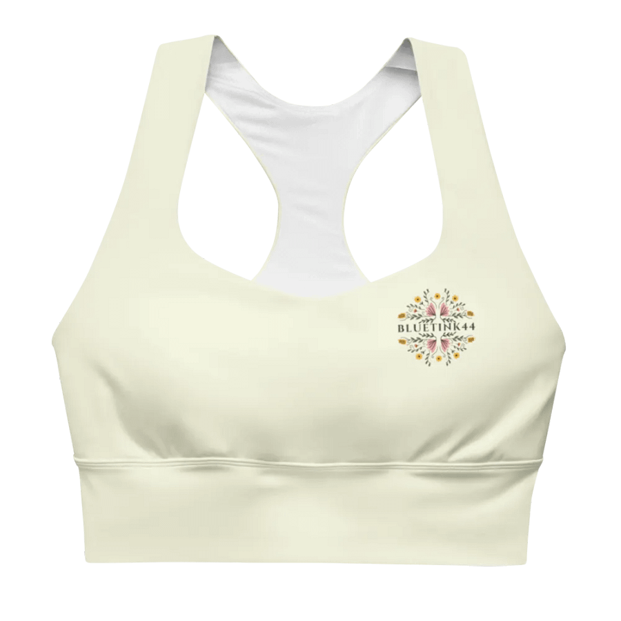 Sun-Kissed BlueTink Floral All-Over Sports Bra product image (1)