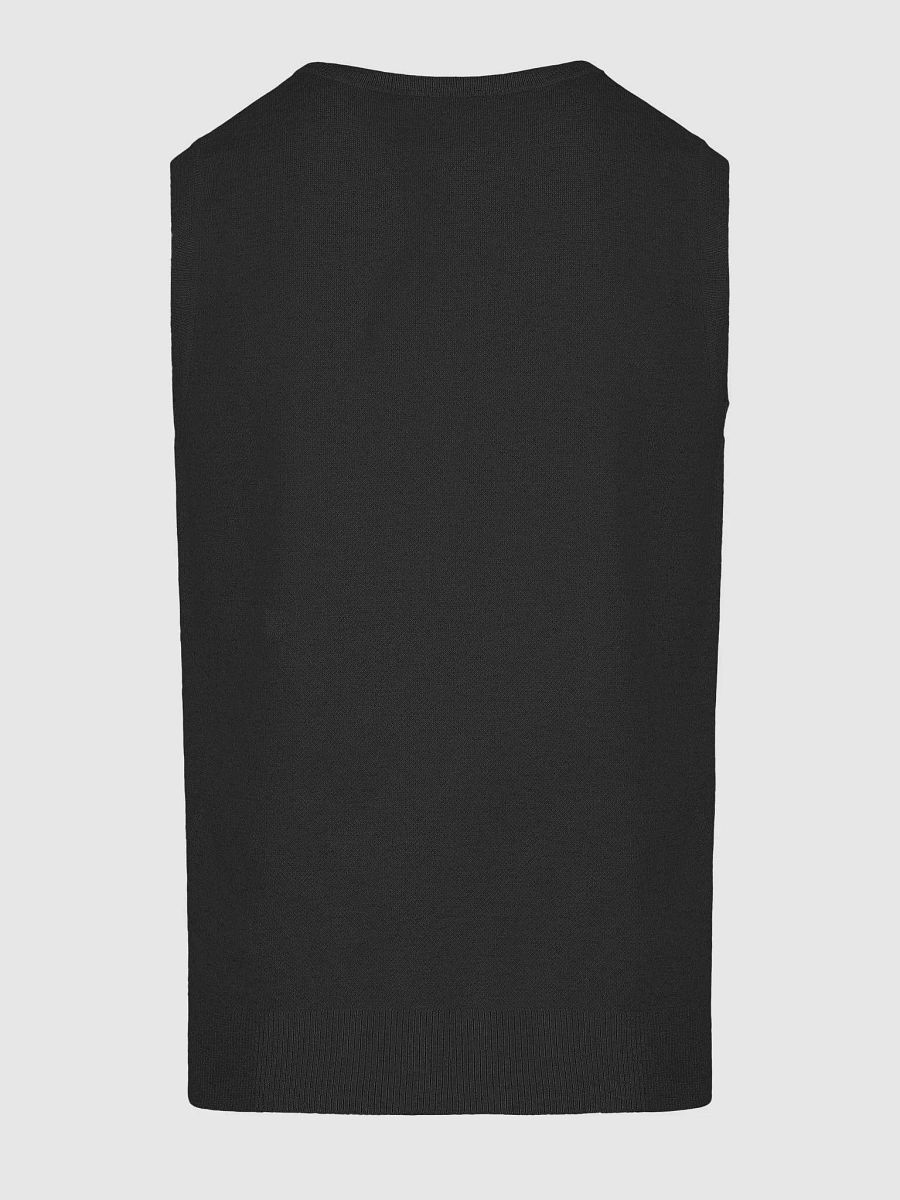 dl dark jacquard-knitted V-neck product image (4)