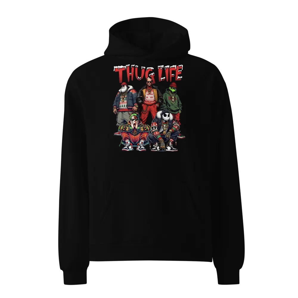 Thug Life Hip-Hop Oversized Hoodie (Christmas) product image (1)