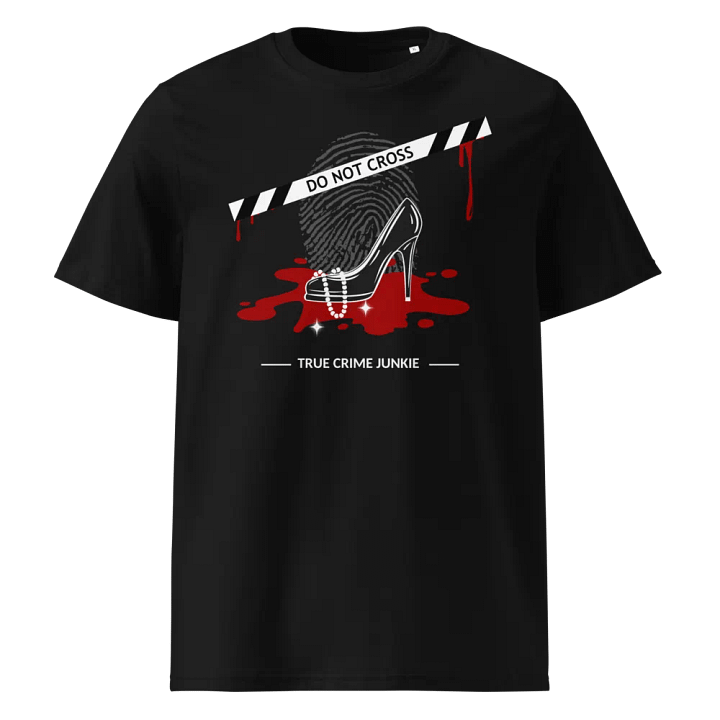 CrimeClothes Heels & Pearls Do Not Cross Organic Short Sleeve Tee product image (1)