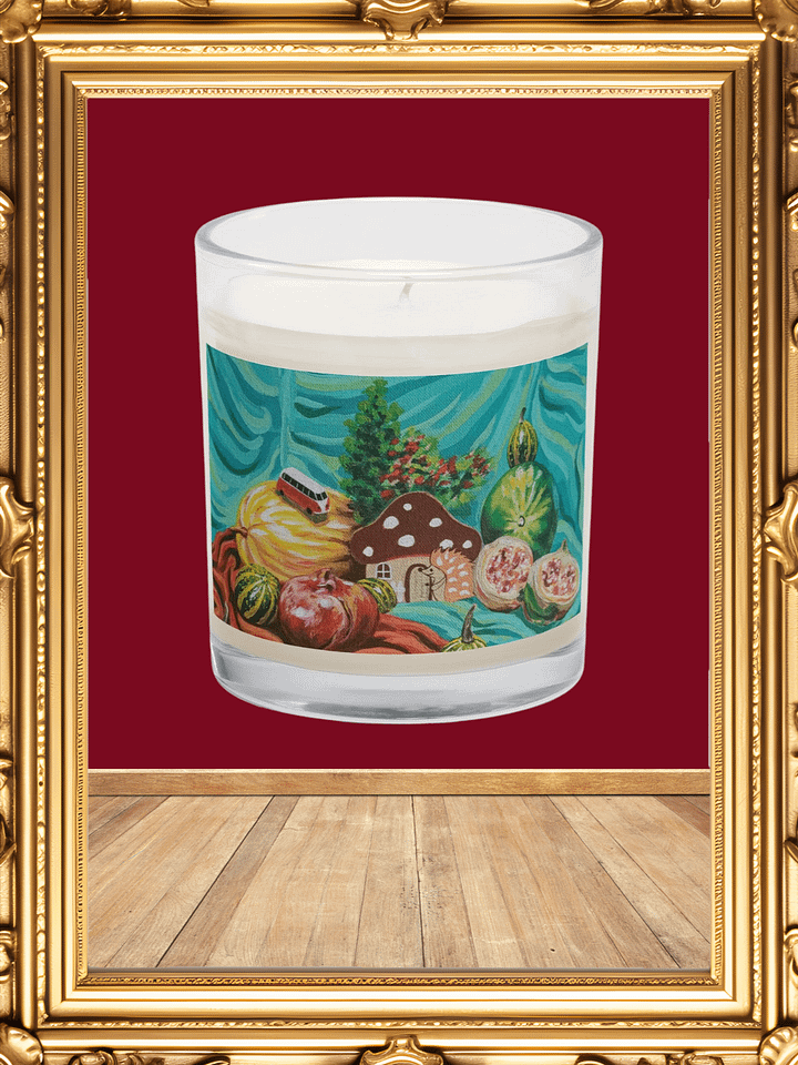 Whimsical Hedgehog Mushroom Sanctuary Candle product image (1)