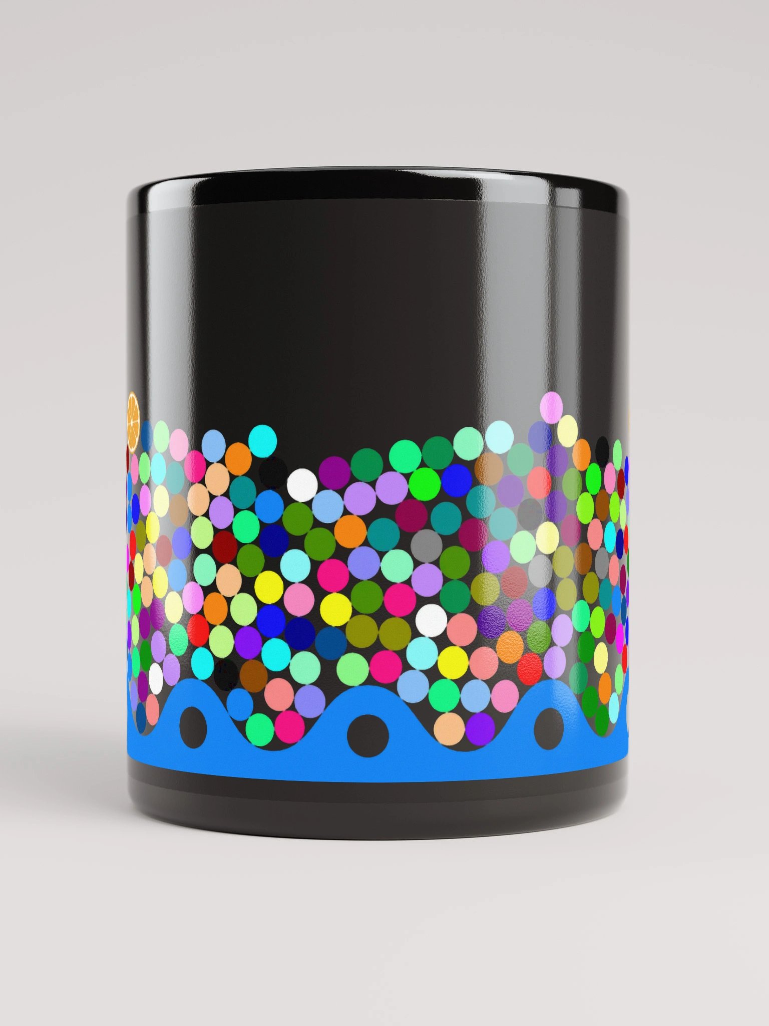 Colorful Marbles Mug (Black) product image (10)