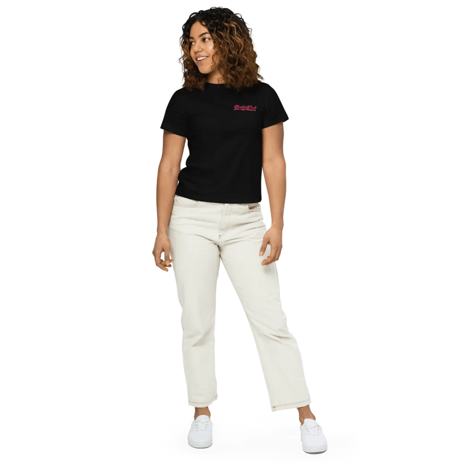 Hot Pink 'PhantomMaul' High-Waisted Tee product image (7)