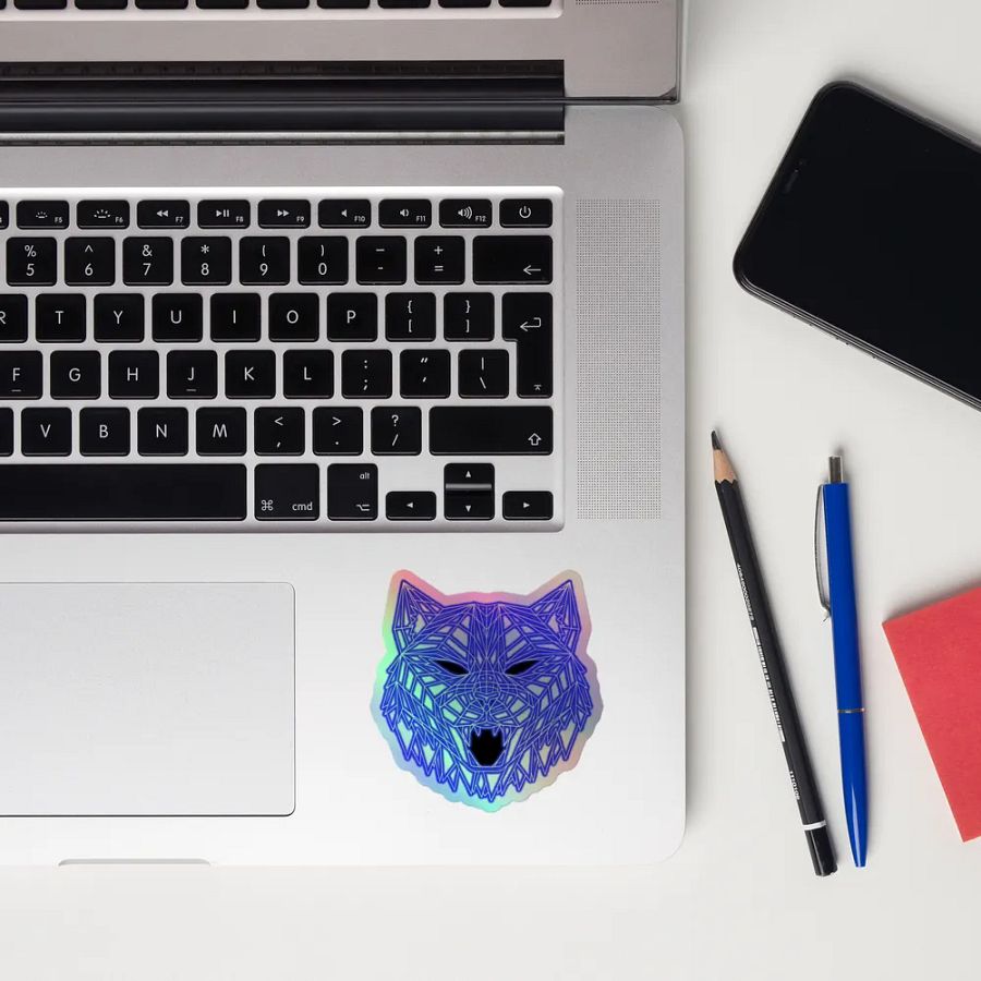 Neon Tiger Holographic Sticker product image (12)
