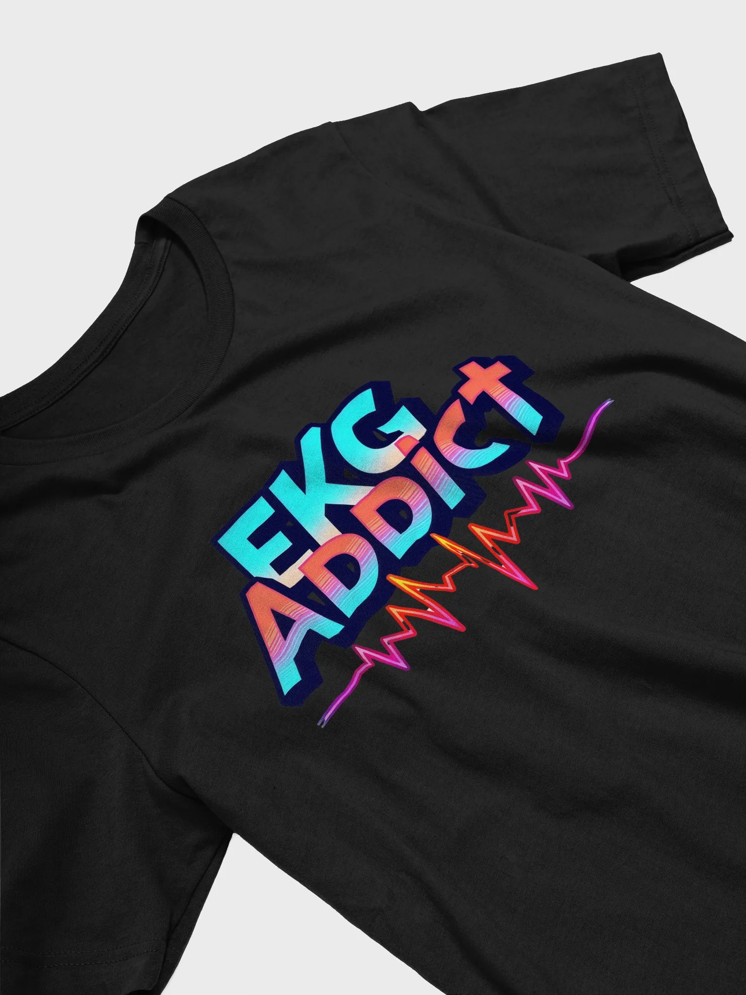 EKG Addict Heartbeat T-Shirt product image (29)