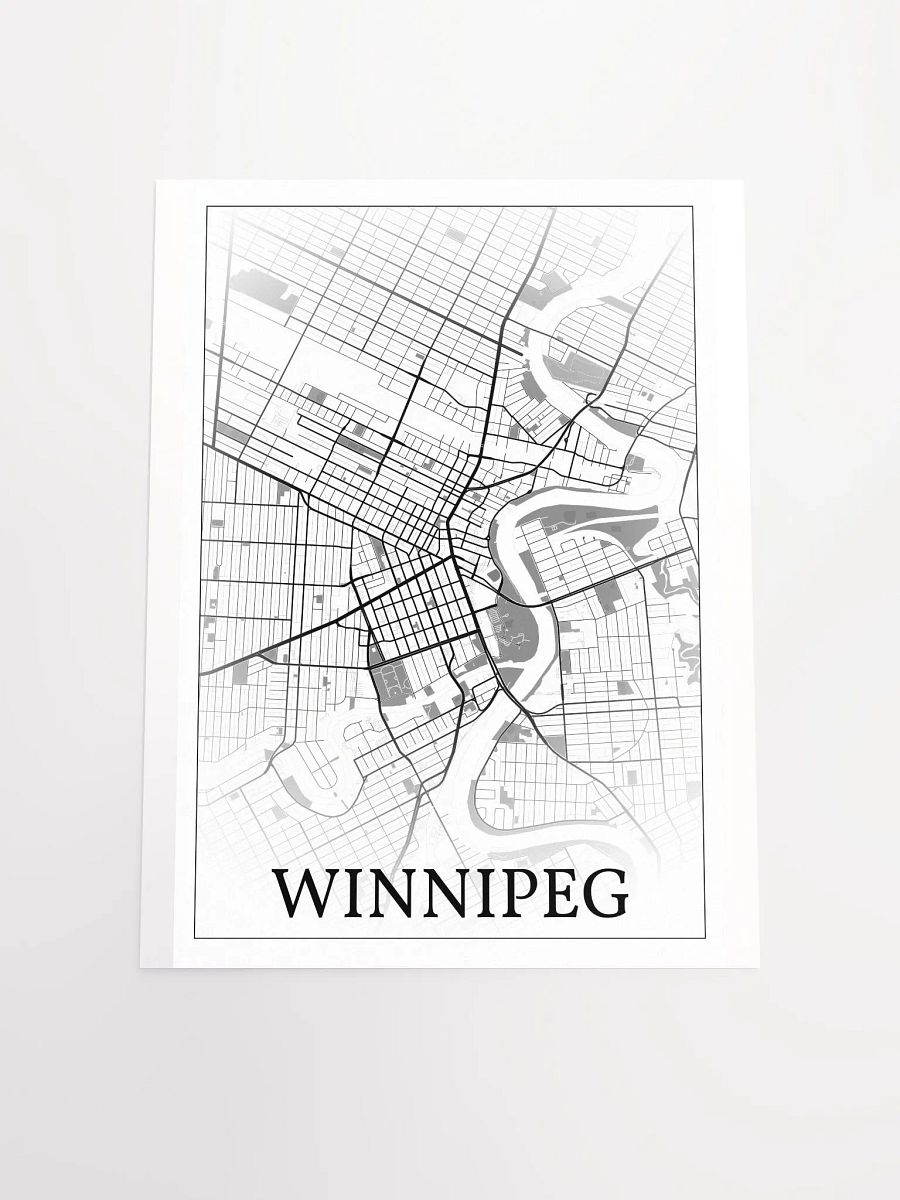 Winnipeg, Canada, city map print product image (19)
