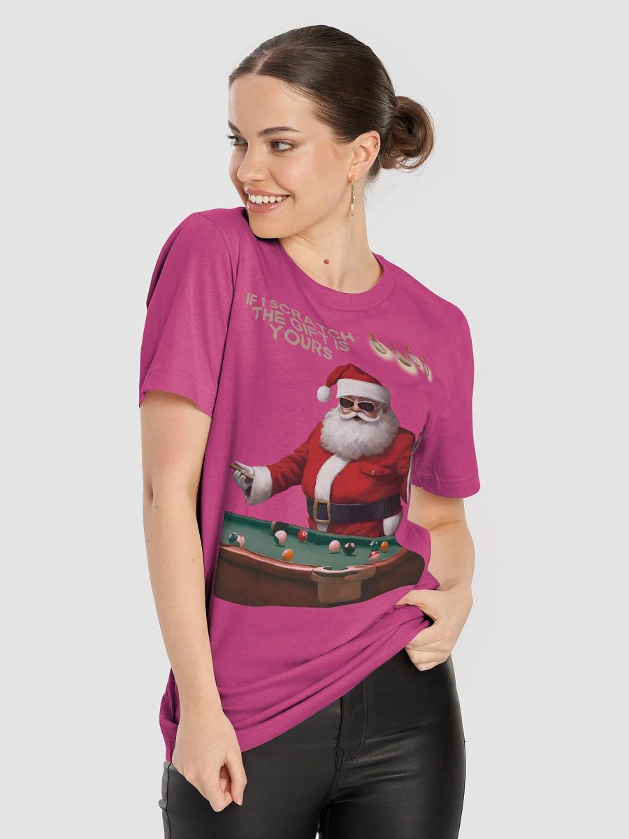 If I Scratch The Gift Is Yours - Pool Shark Santa T-shirt product image (46)