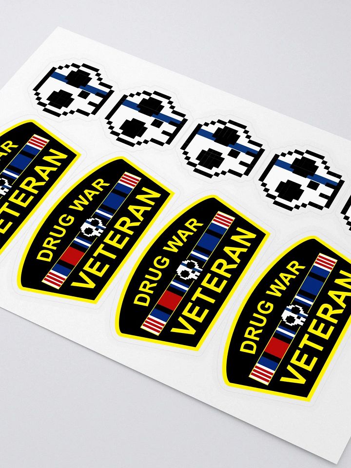 Drug War Veteran Sticker Sheet product image (2)