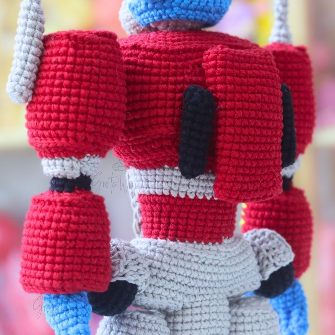 Optimus Prime Amigurumi Pattern | Transformer Crochet PDF- GretaWings (Digital Download) product image (6)