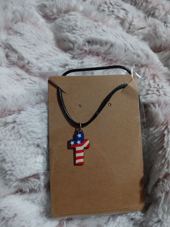 Boss momma red,white&blue necklace product image (1)