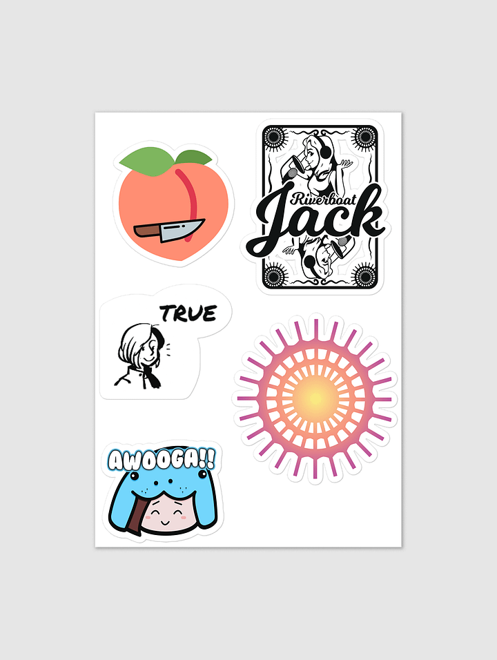 Riverboat Jack Emote Sticker Sheet 1 product image (1)