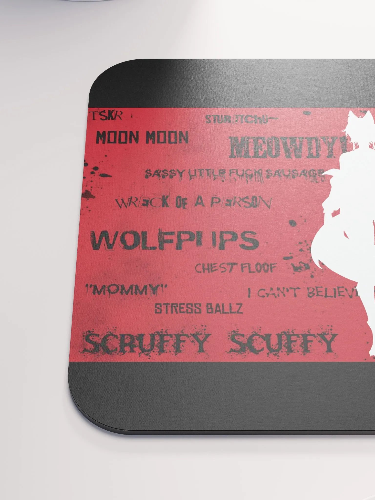 WolfcatRisi Word Wall Mousepad product image (6)