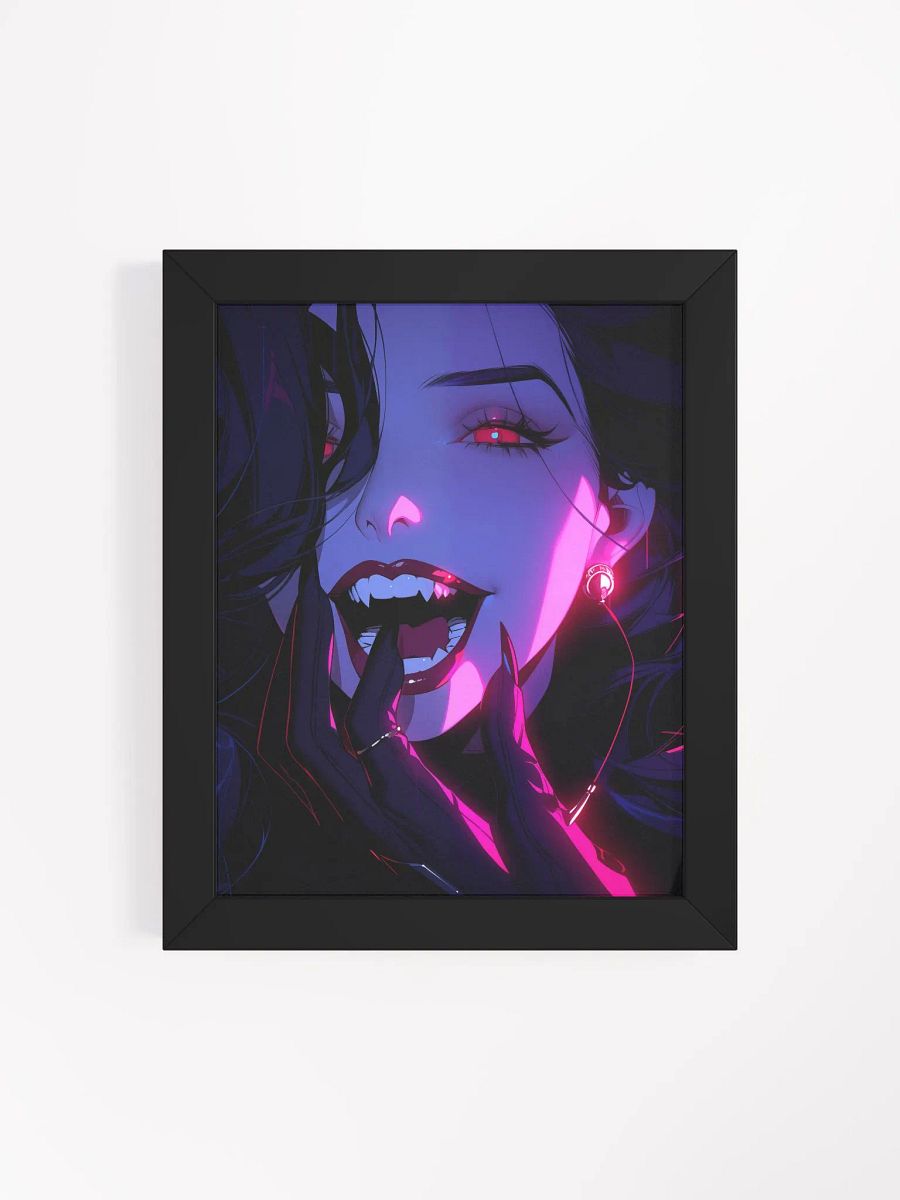 Framed Neon Vibrant Vamp Poster product image (50)