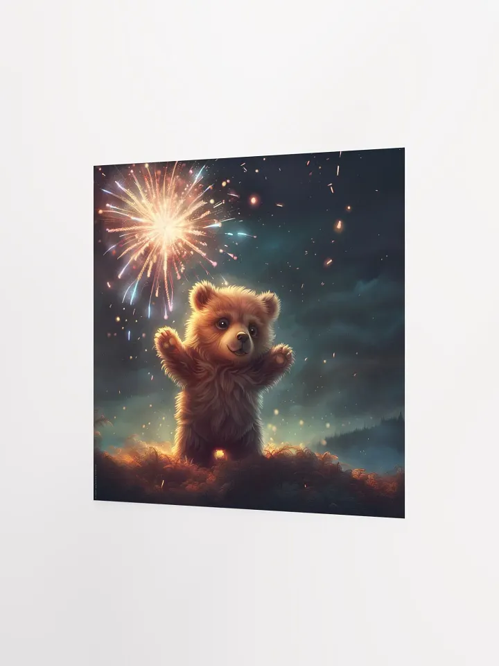 Fireworks Bear Poster product image (6)