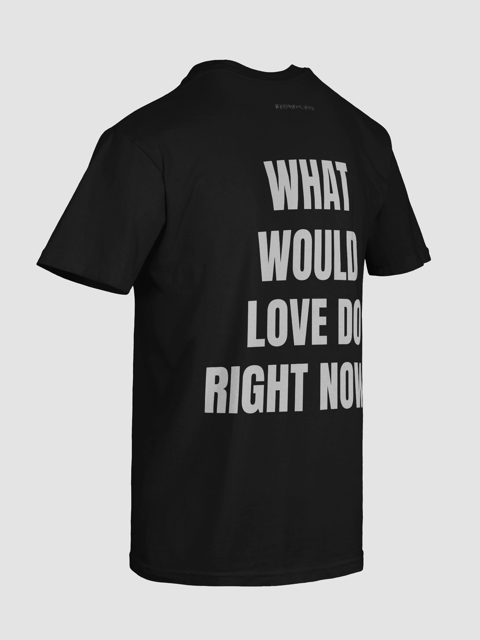 WHAT WOULD LOVE DO RIGHT NOW? – Conscious Tee (Black) product image (10)