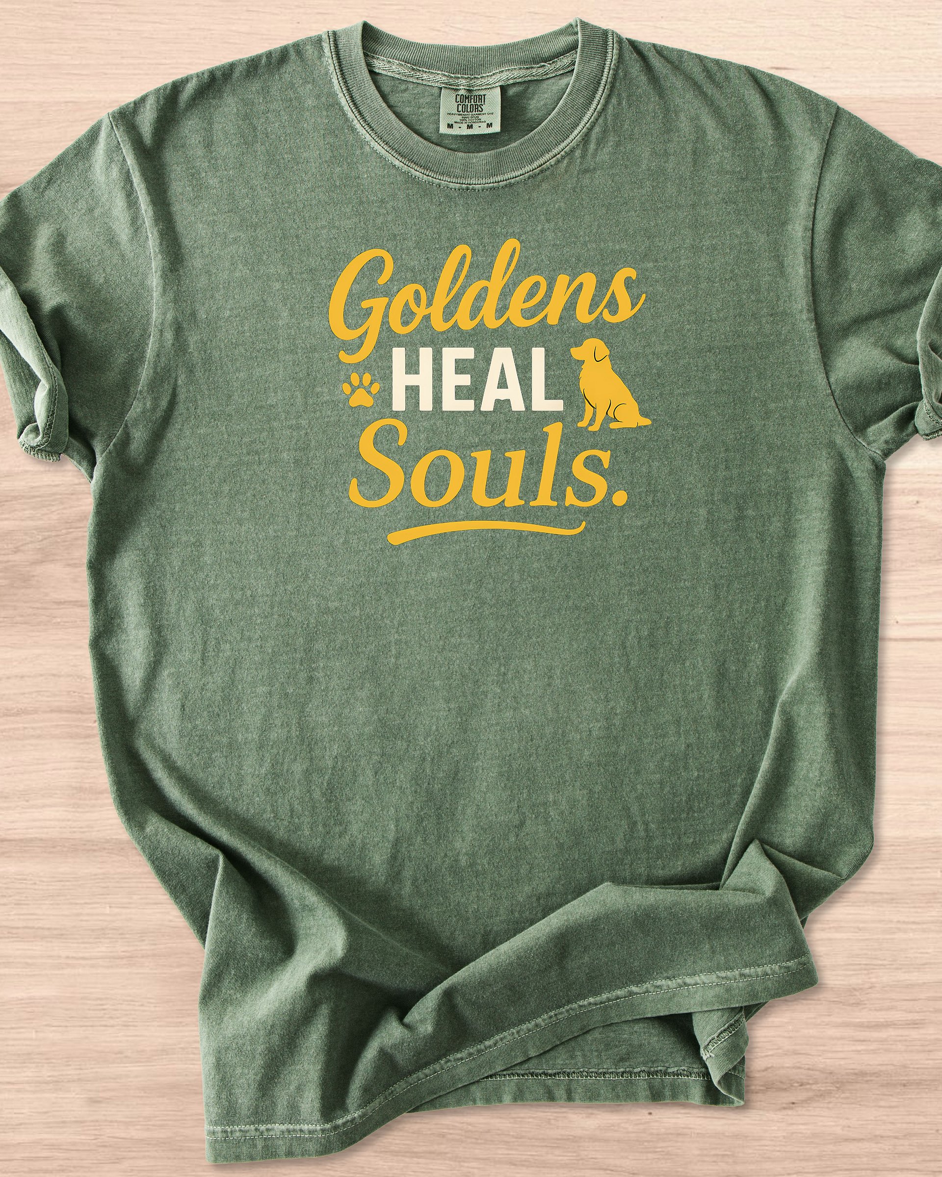 Goldens Heal Souls (Golden Retriever) Tee product image (41)