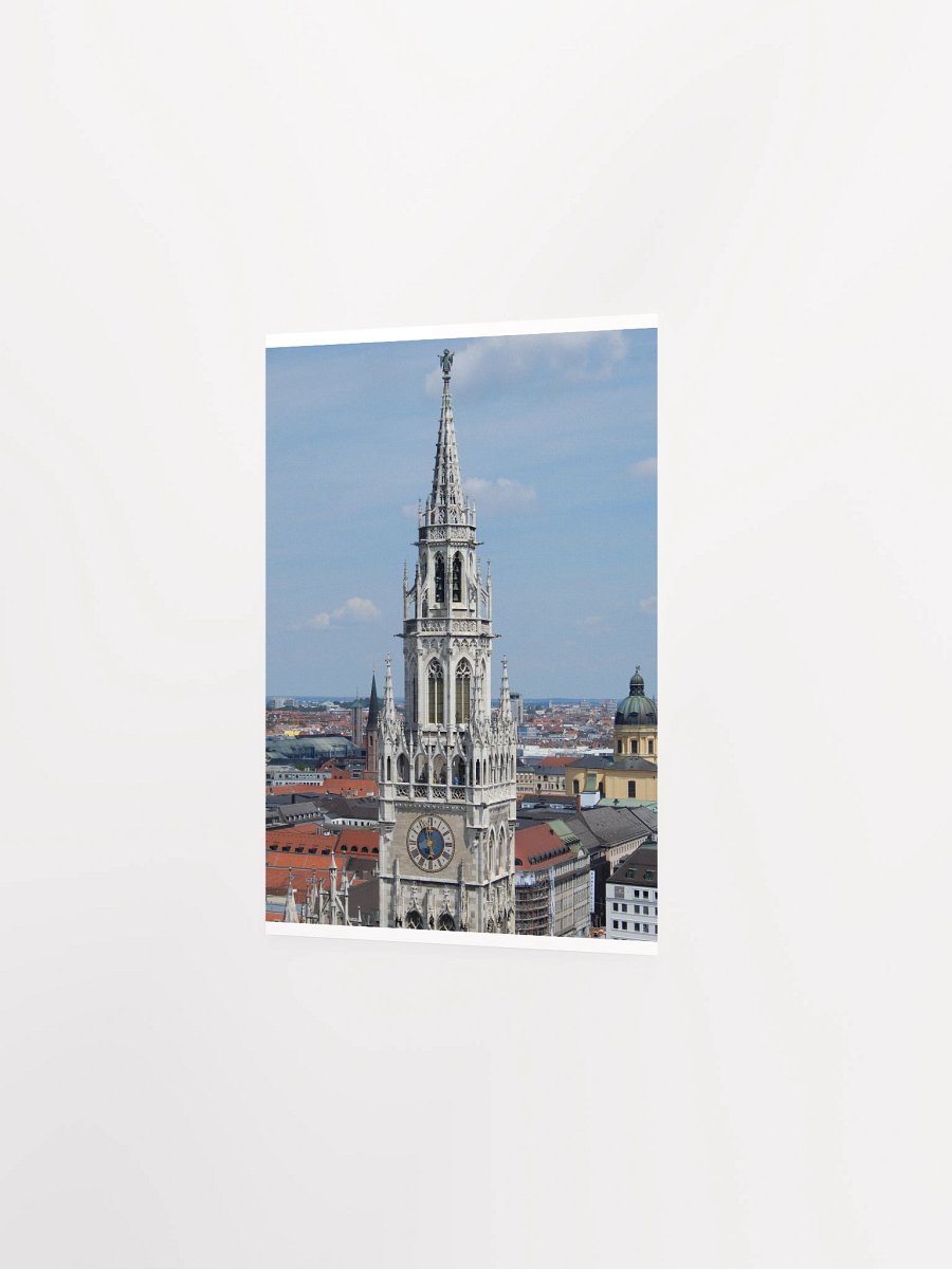 Munich - New Town Hall Bell Tower and skyline - print/poster product image (5)