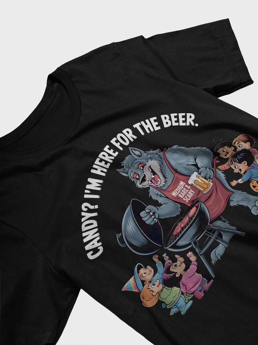 Medium Rare & Scary Wolf With Beer T-Shirt product image (28)