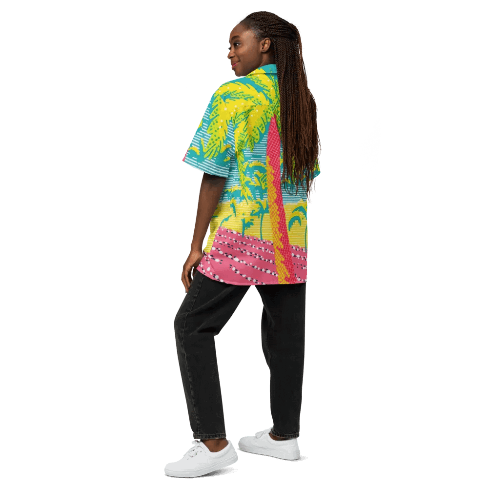 Neon Tropics Button-Down Shirt product image (5)